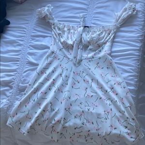 Pretty Little Thing Floral White Sundress